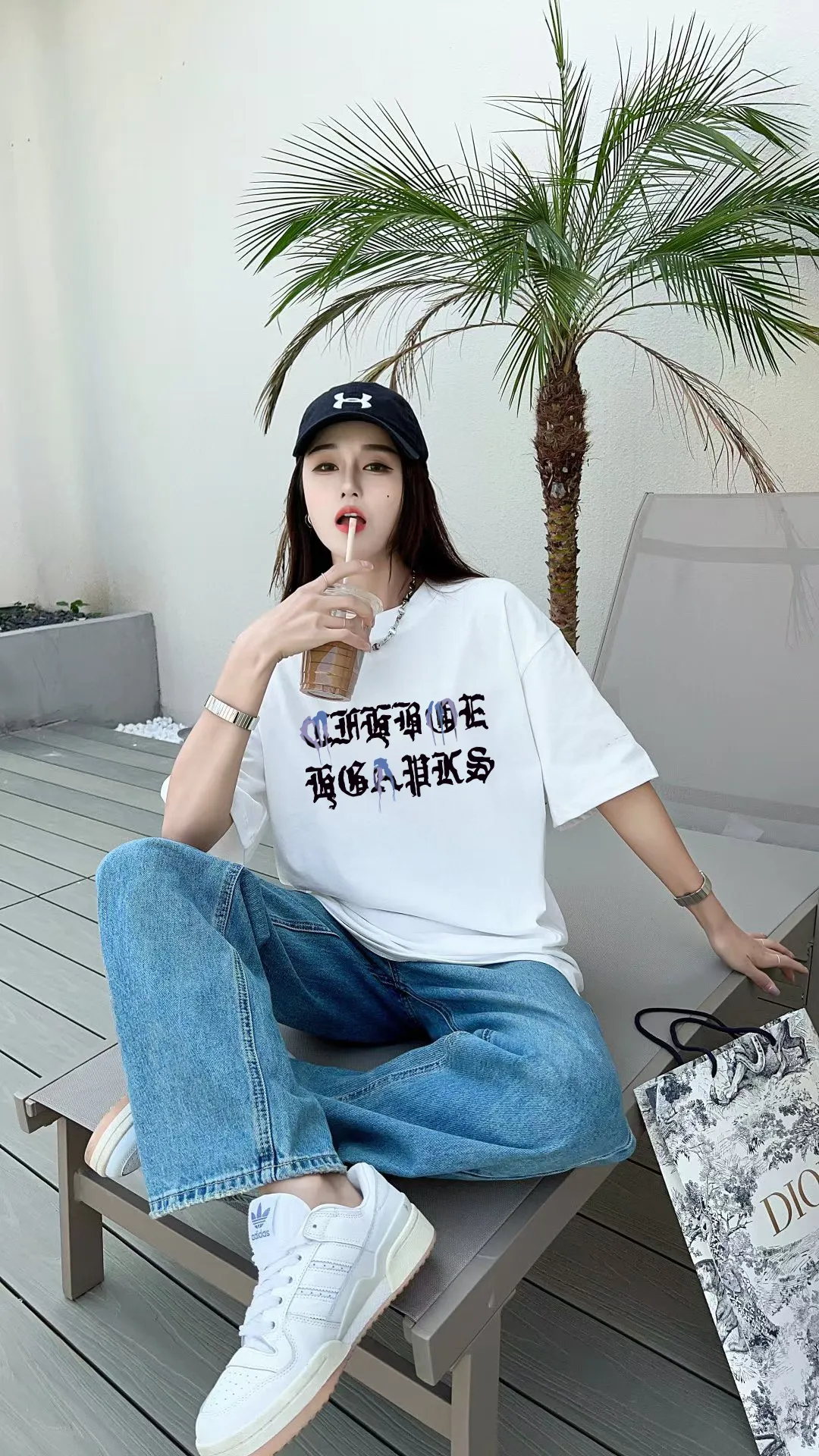 [CH ] 2026FW T LOGO Premium 26s Same Style ：Black White Purple Size：S M L XL 2XL